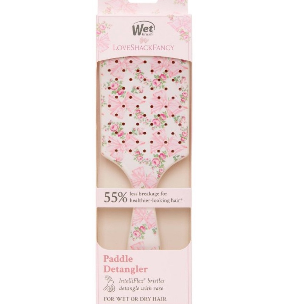 Wet Brush x LoveShackFancy paddle brush Rosa Beaux